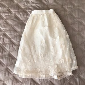 Cream skirt